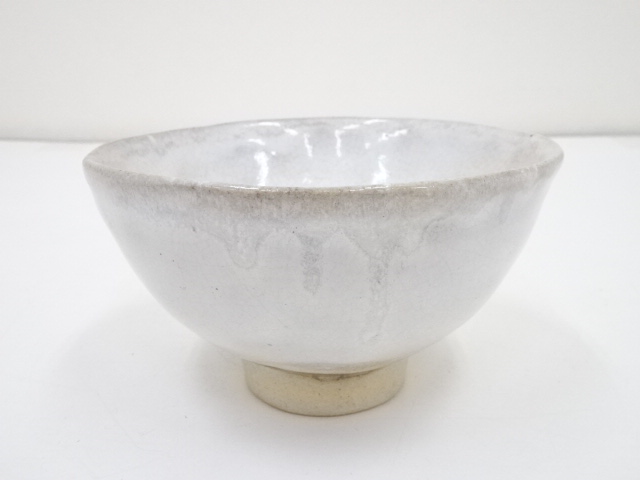 JAPANESE TEA CEREMONY / CHAWAN(TEA BOWL) / WHITE GLAZE